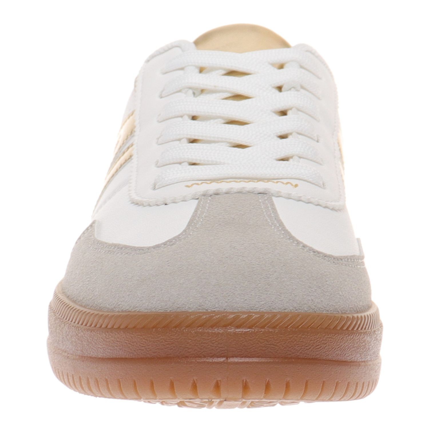 Outwoods Womens Giana-2 Lace Up Fashion Sneakers, Gold Combo