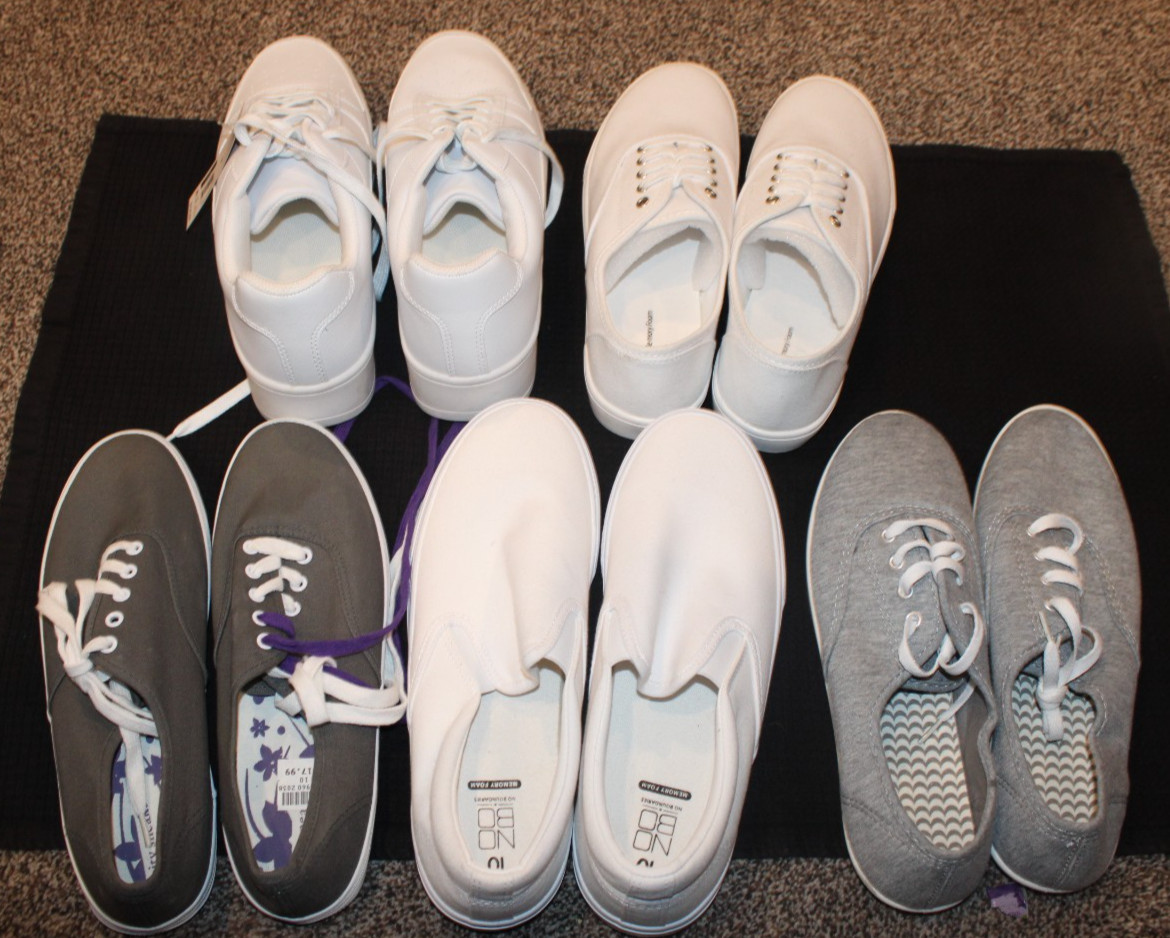 Variety of Women’s Size 10 Sneakers — Lot Of 5 — Unused