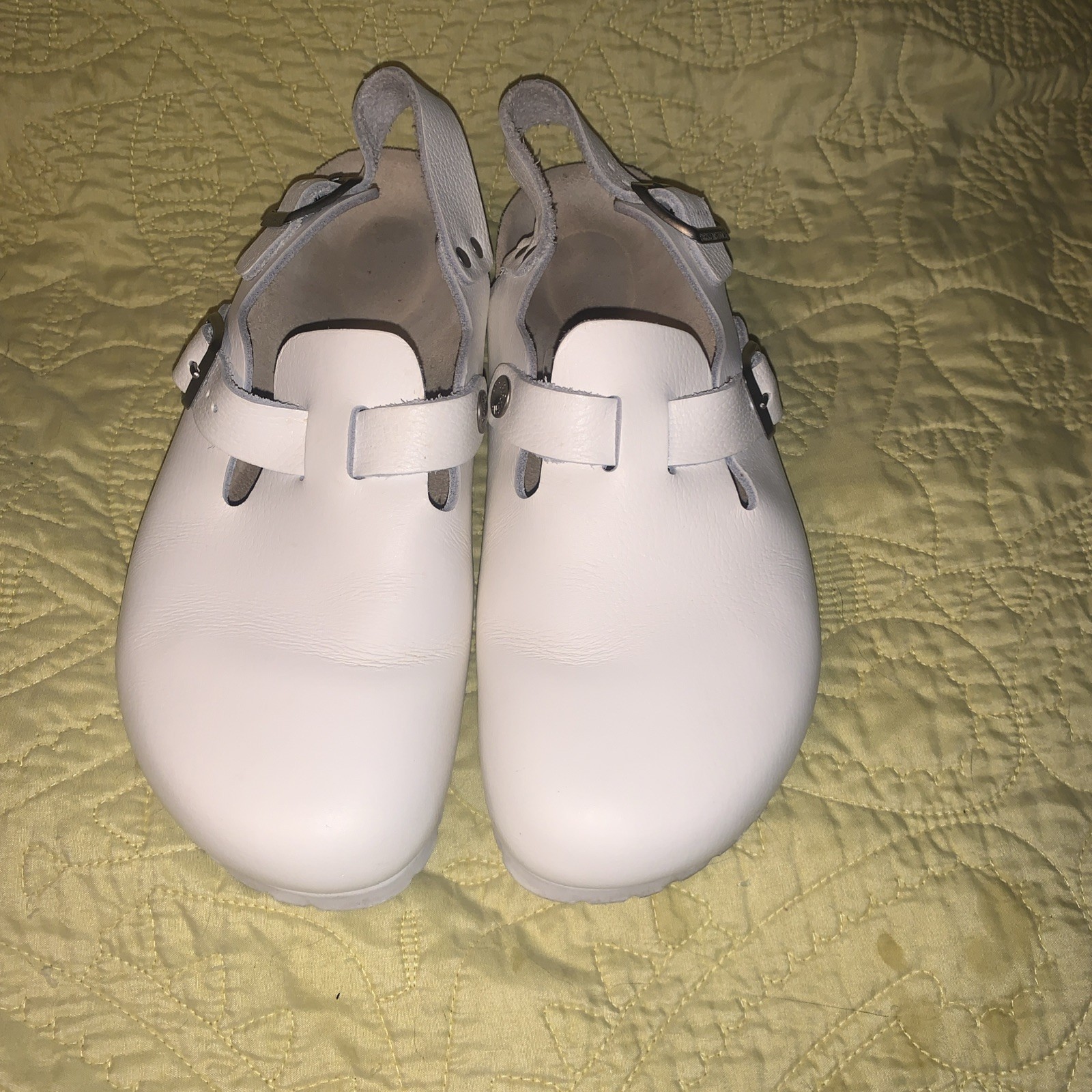 Birkenstock Women’s Size 7 38 Tokio Clog White Strap