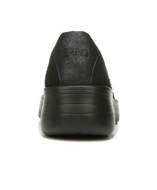 New Bzees Women’s Easy Going Bright Washable Slip-On Shoes Black Variety Sizes