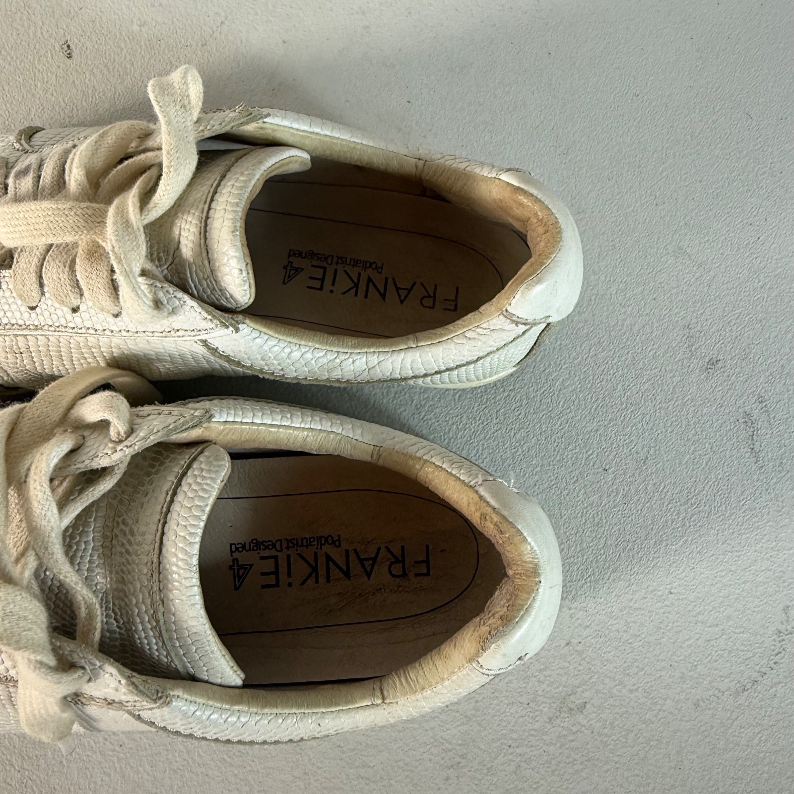 Frankie 4 Lucy II White Sneakers US 6 UK 3.5 EUR 36 Lace Up Shoes