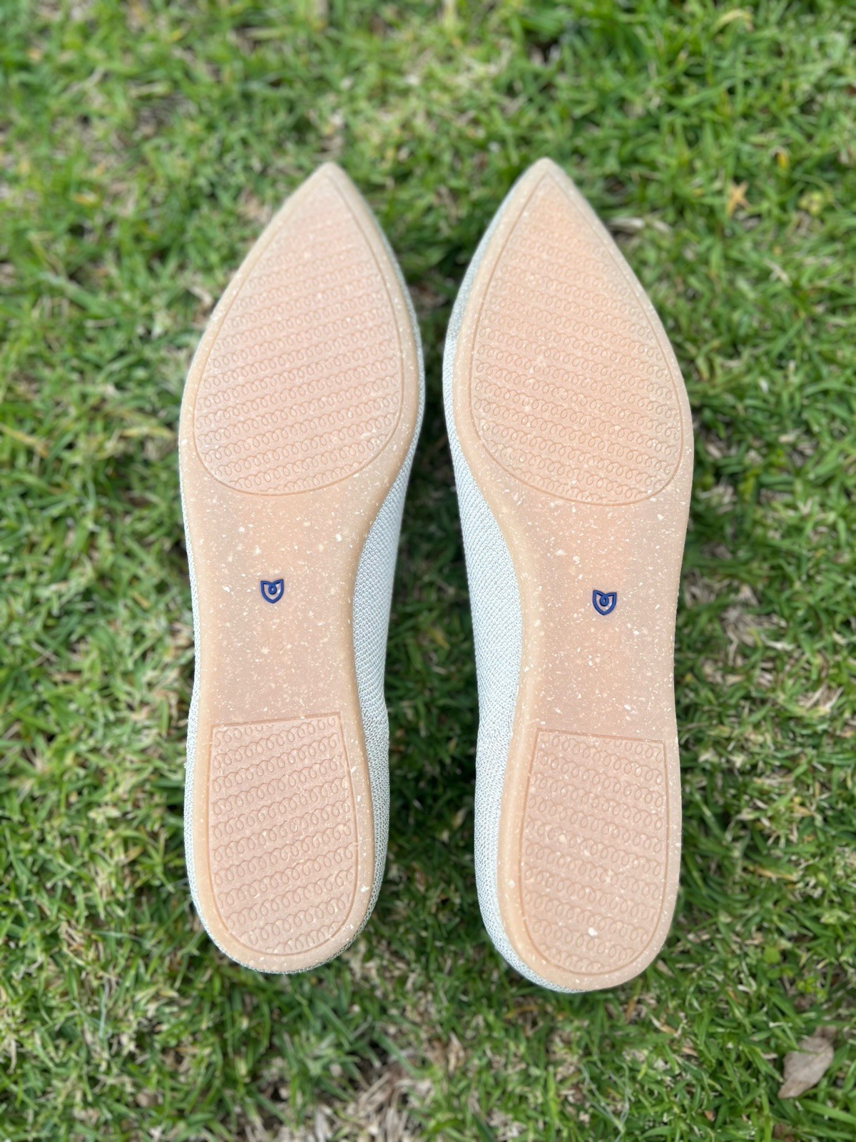 New Rothy’s The Pointy Slip On Toe Flat Size 13 Diamond Metallic Pointed Shoe
