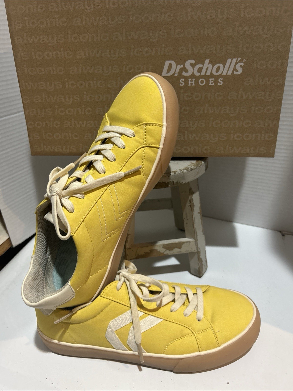 Dr. Scholl’s Offline Womens Fashion Sneakers 9M Sunset Yellow In Box Worn Once