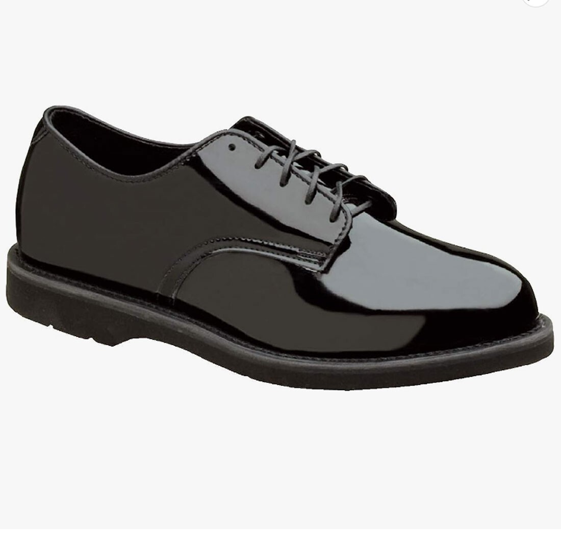 Thorogood 531-6303 Women’s Poromeric Black Patent Oxford Lace Ups Size 5-1/2 M