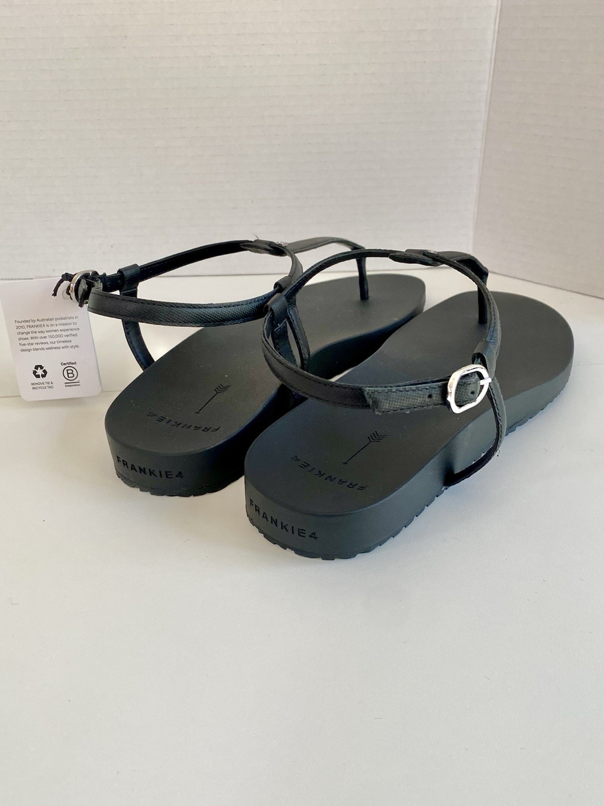 Frankie4 Bondi Sandals Women’s 13 Black $150 Waterproof Ankle Strap Podiatrist