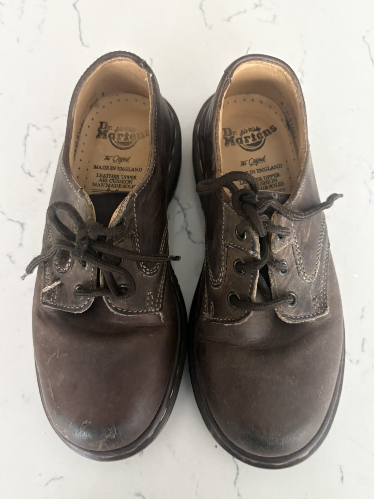 DR. MARTENS RARE VINTAGE MADE IN ENGLAND OXFORDS 1461 WOMENS UK SIZE 2 US 4 1G