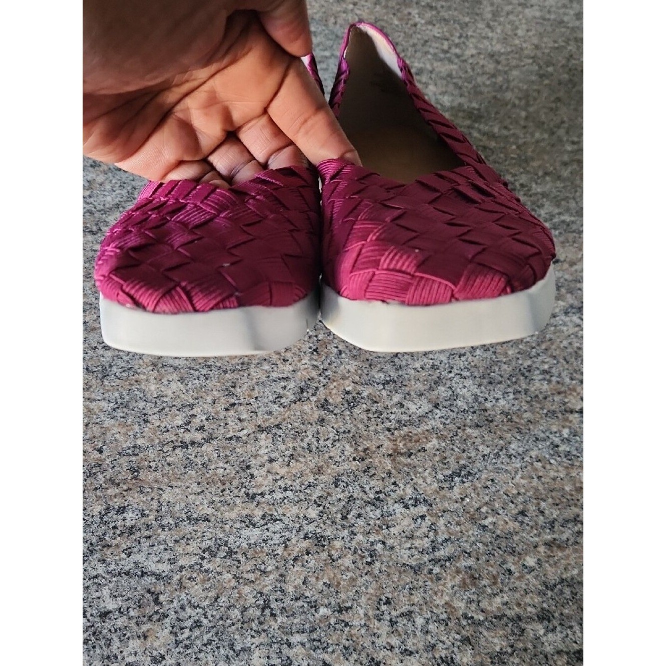 Corso Como Illana Wedge Magenta Braided Slip-On Size 10 – Chic Comfort Style