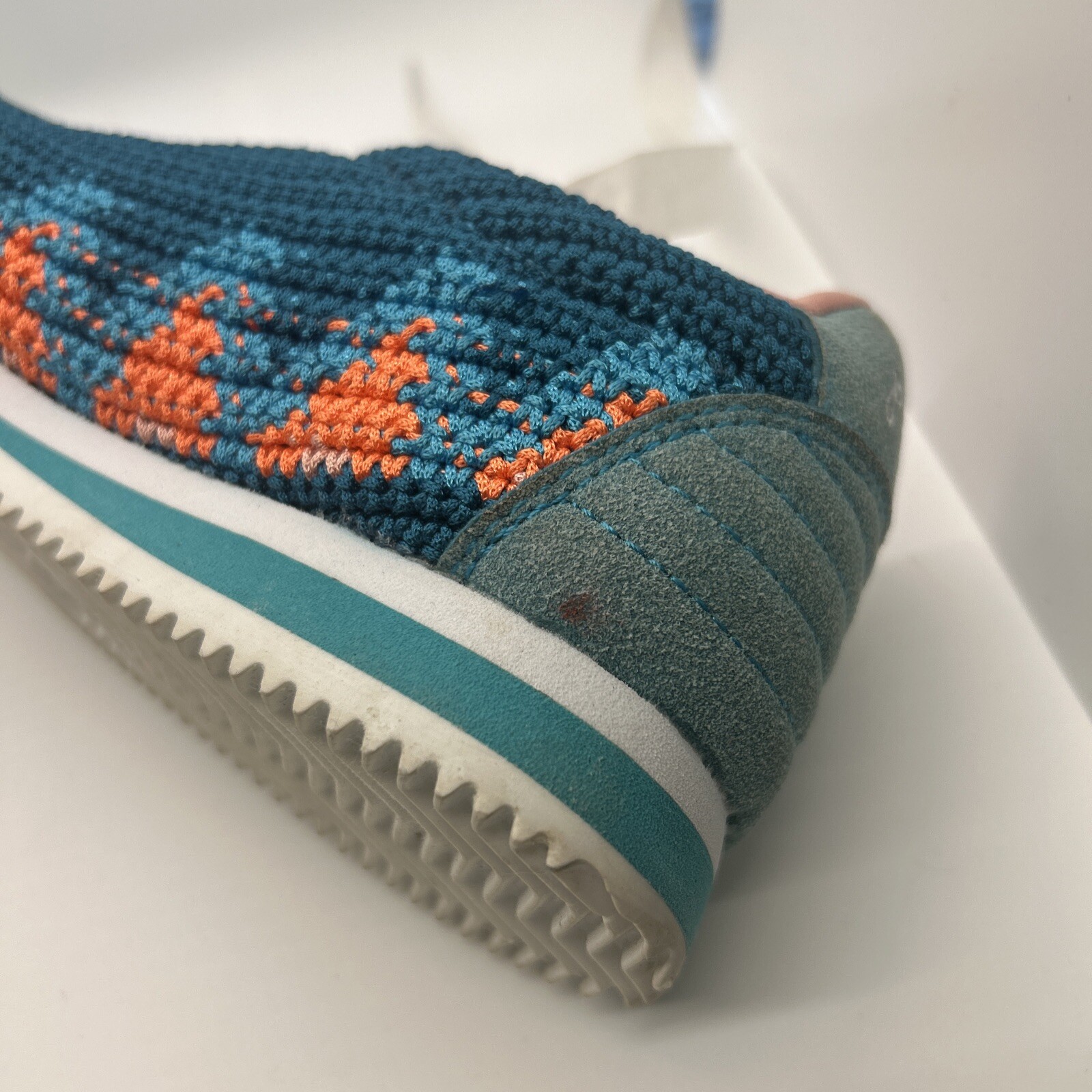 Poppy Lifestyle Made For Sneaker in Blue Crochet Boho Gypsy Size 7 Free People