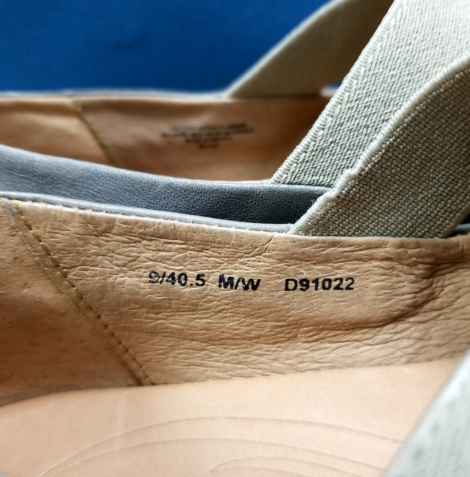 Børn Larney Grey Leather Criss Cross Women’s Mary Janes Size 9