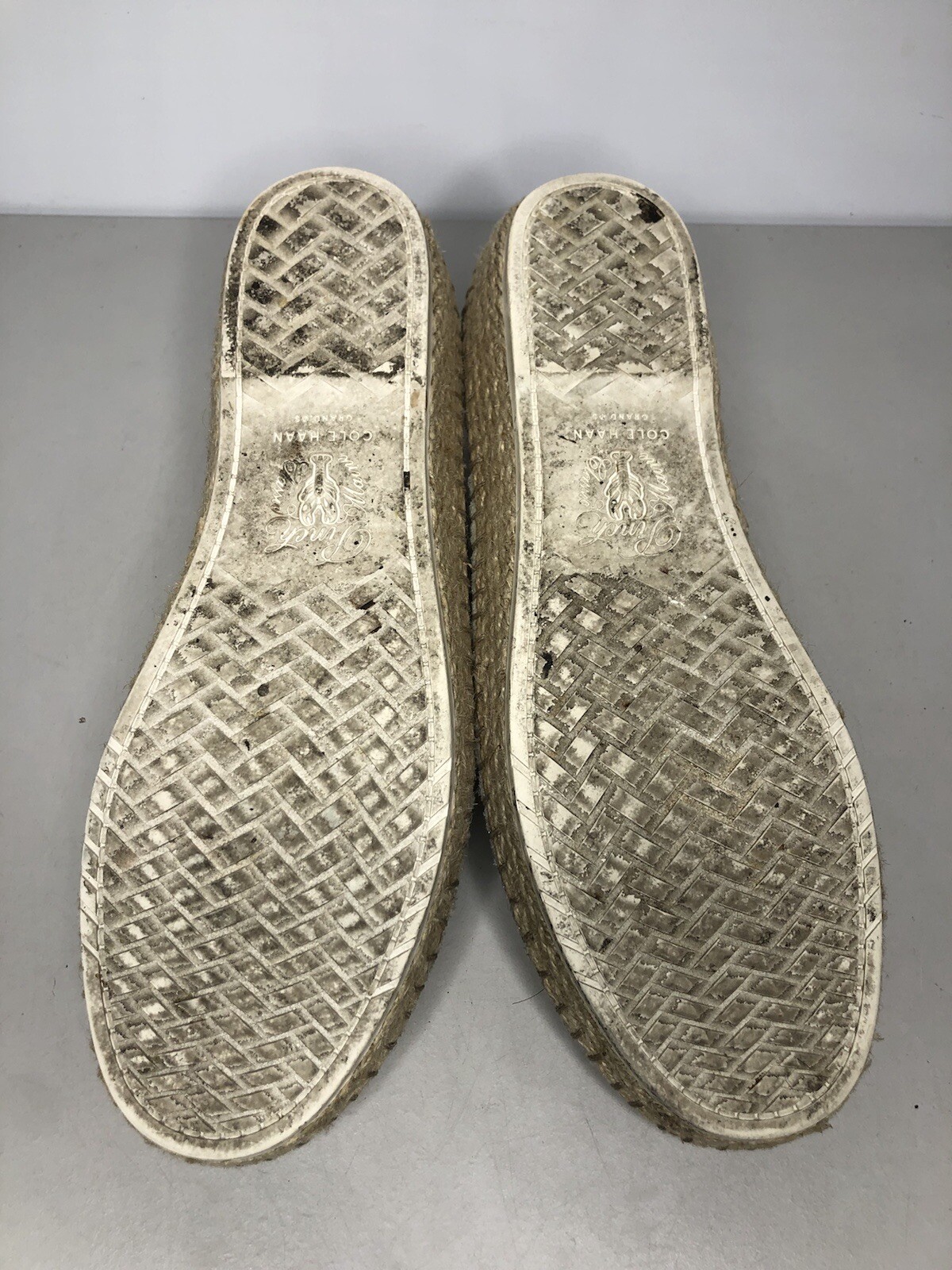 Cole Haan Cloudfeel Gray Knit SlipOn Espadrille Casual Shoes Women sz 7B US/38EU