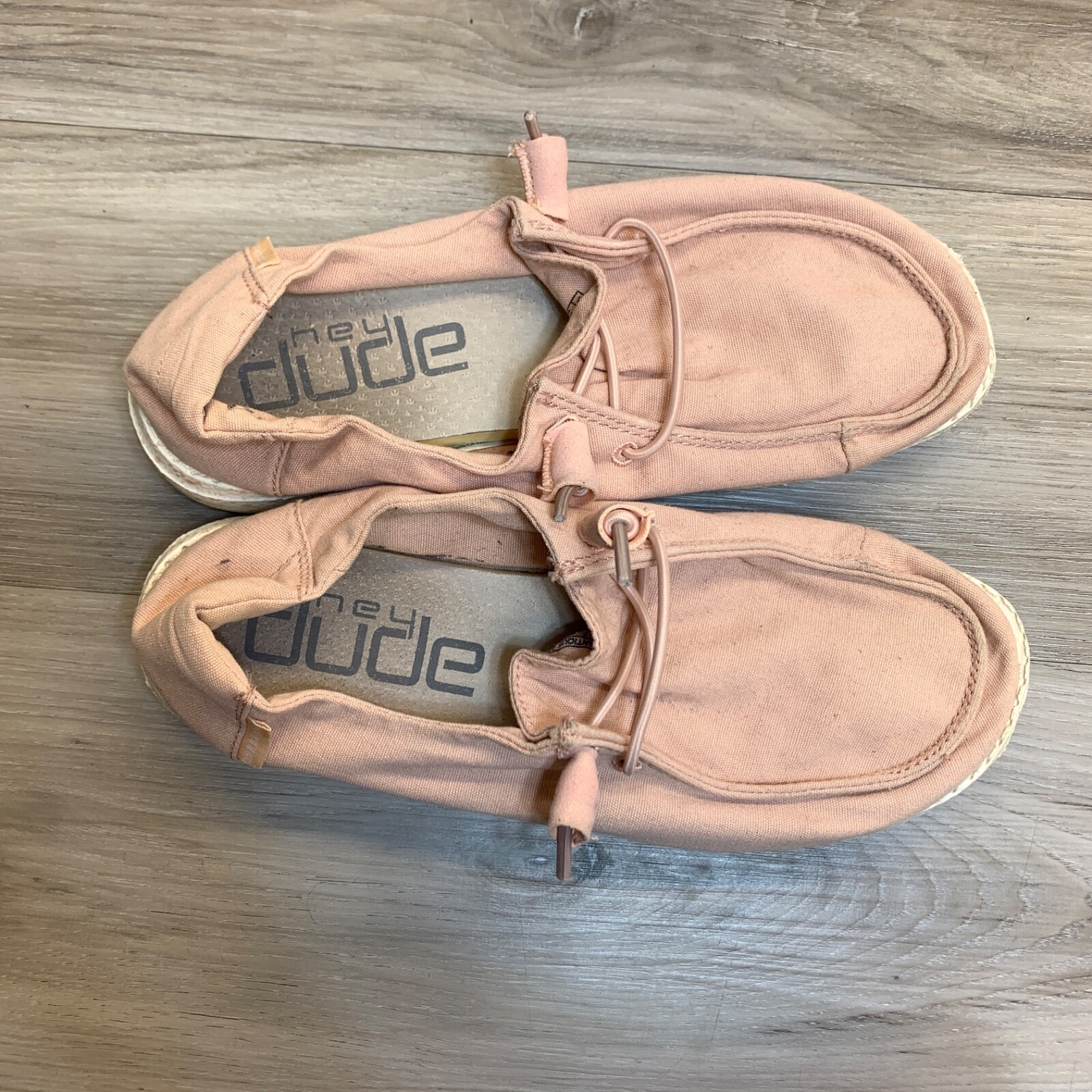 Hey Dude Women’s Size 6 EU 37 Wendy Antique Rose Pink Shoes Slip on Comfort