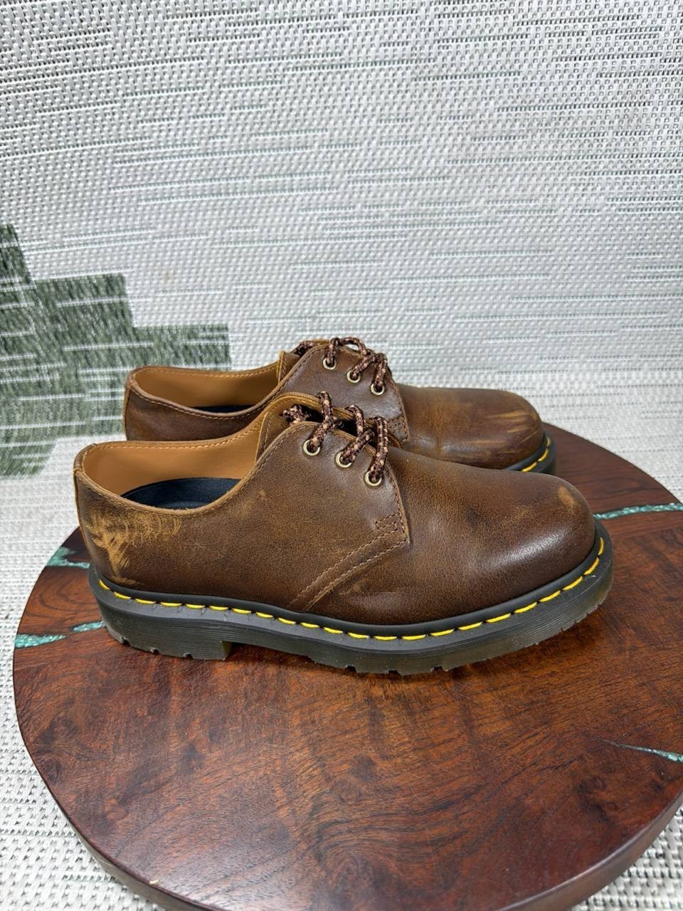 Dr Martens Oxford Shoes Womens Size 7 Us 1461 Slip Resistant Soft Toe Work Tan