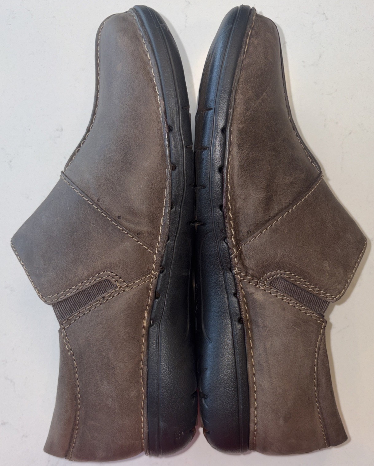 Clarks Un Loop Ave Loafer Taupe Leather Women’s 7.5M (TV-B4)