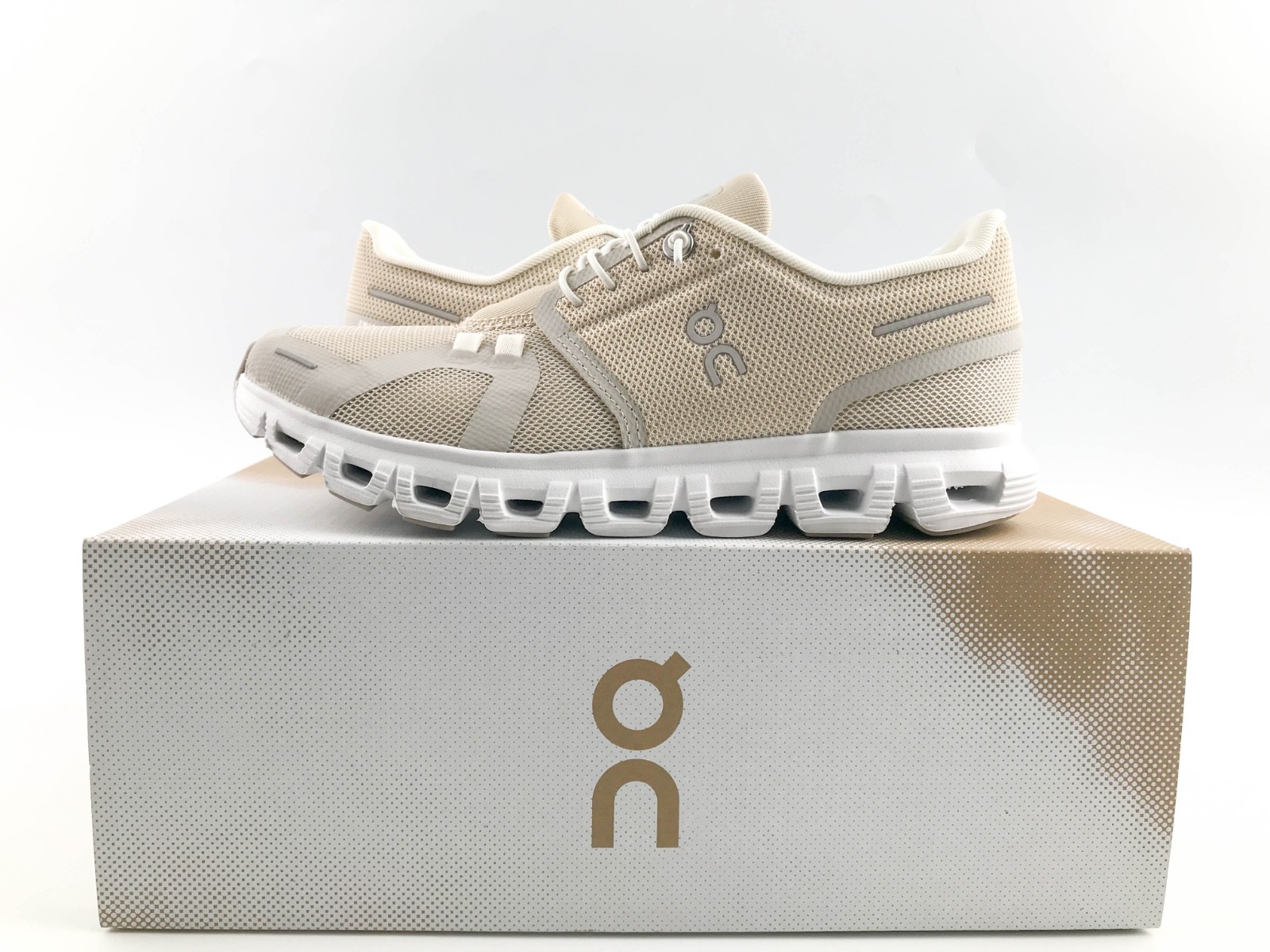 ON Cloud 6 Pearl/White Women’s Sneakers Super Foam 360° Comfort Running Shoes