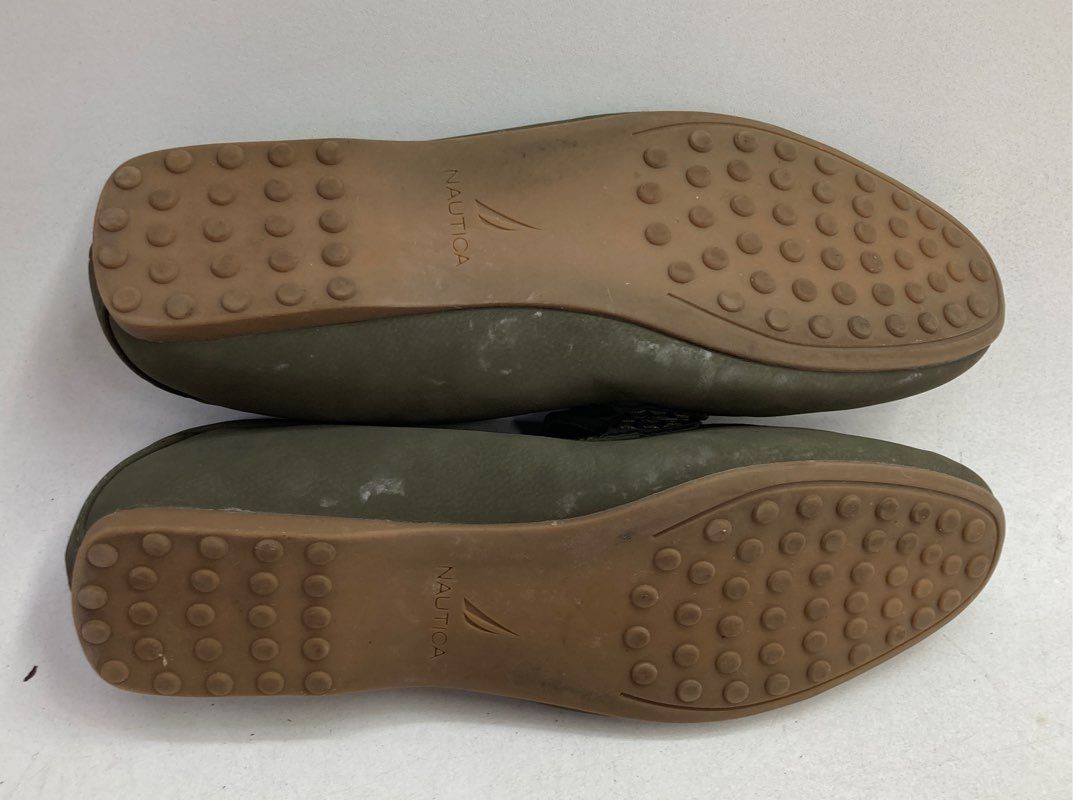Nautica Nottaway Olive Green Women’s Loafers Drivers Size 8.5