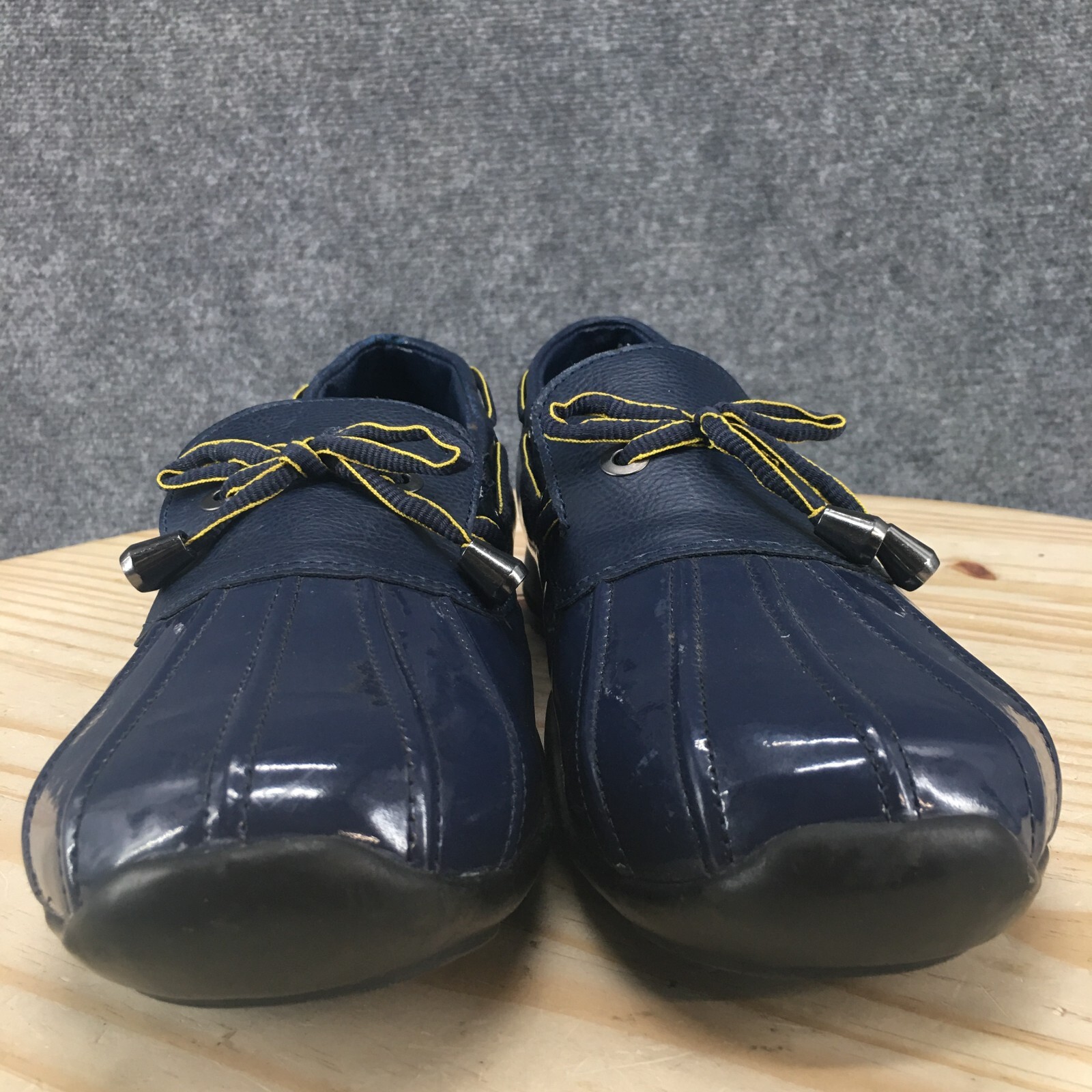 Cougar Shoes Womens 11 M Hello Loafers Blue Faux Leather Lace Up Casual Comfort