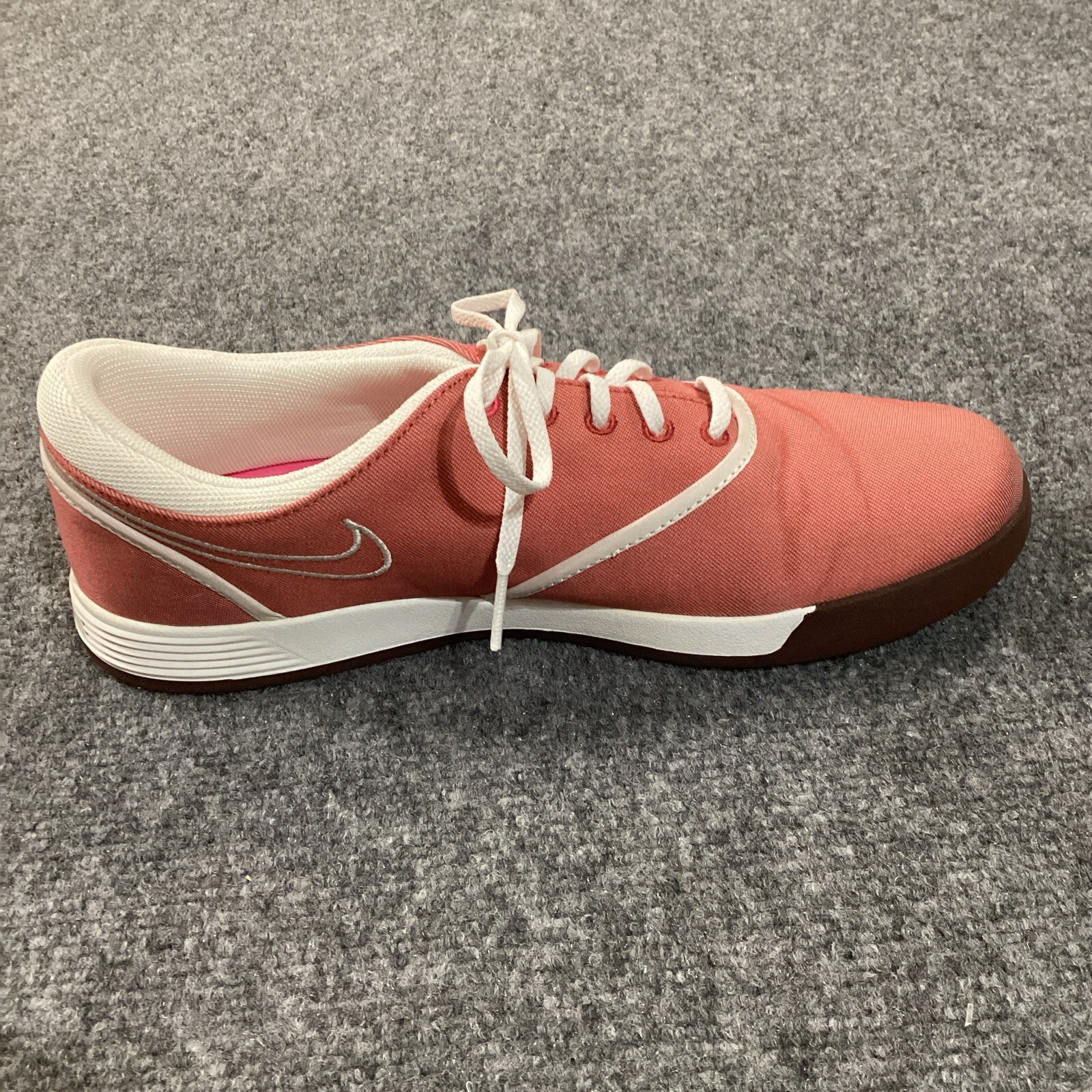 Nike Golf Shoes Womens 8 Pink Lunarlon Duet Spikeless Redwood 549593-800 Lace