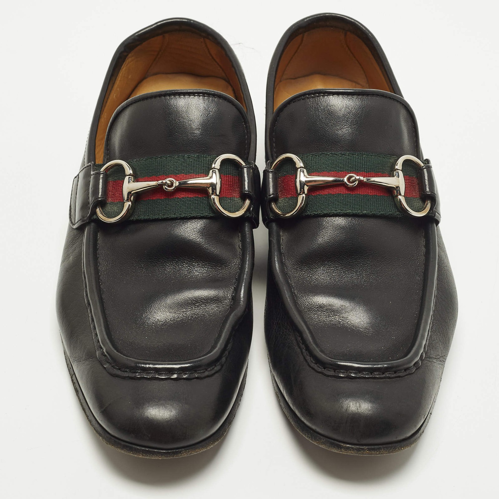 Gucci Horsebit Size 39 Black Leather Loafers