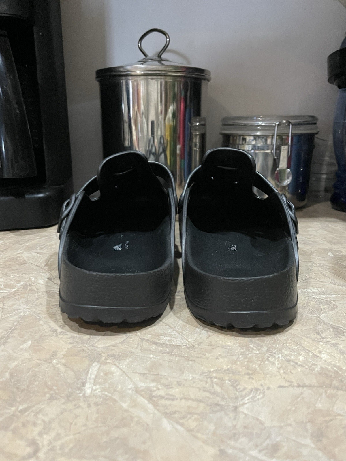 Sweet Birkenstock Boston Essentials Eva Clogs Black L8 M6 Narrow Width