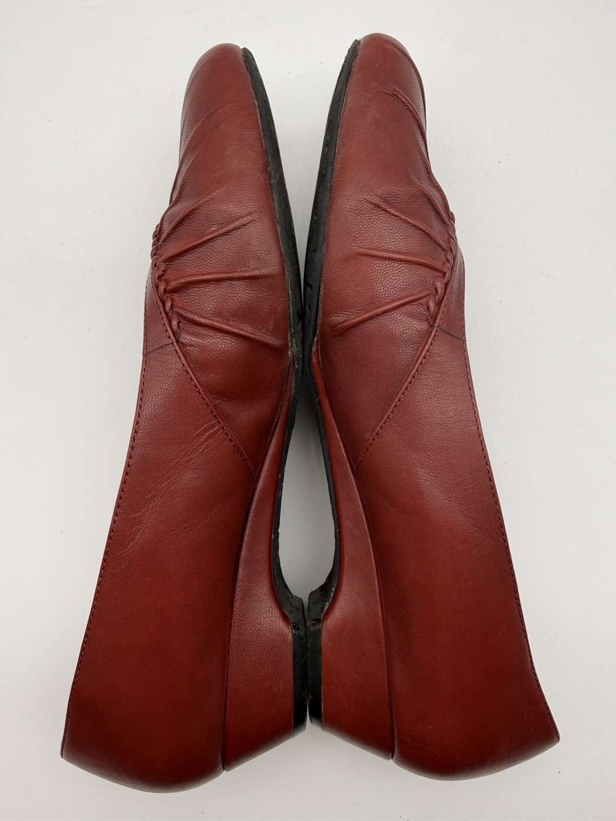Ros Hommerson Women’s US 9 EU 39/40 Tatum Red Leather Flats Comfort Shoes