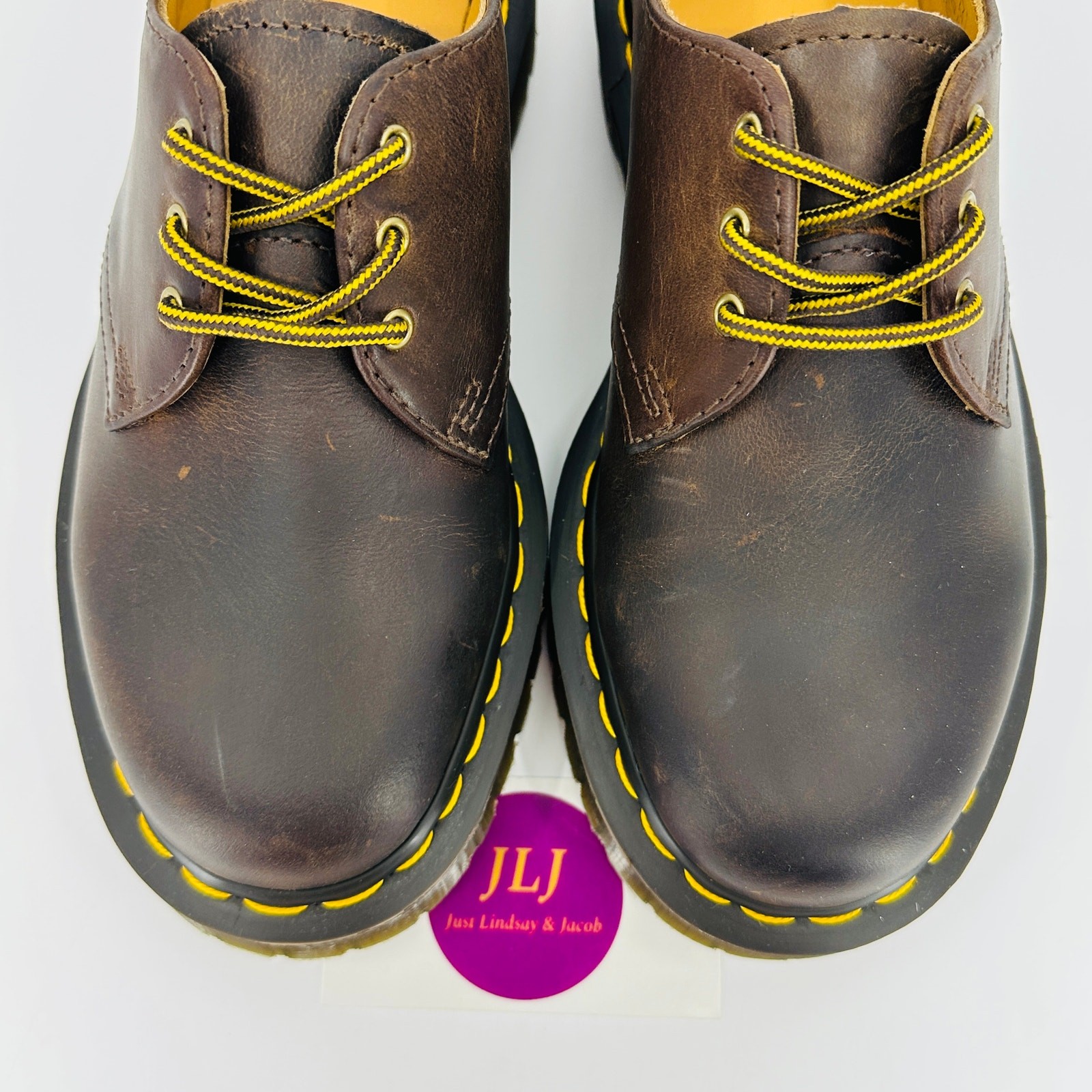 Dr. Martens Women’s 1461 Bex Dark Brown Crazy Horse Leather Oxford Shoes Size 7