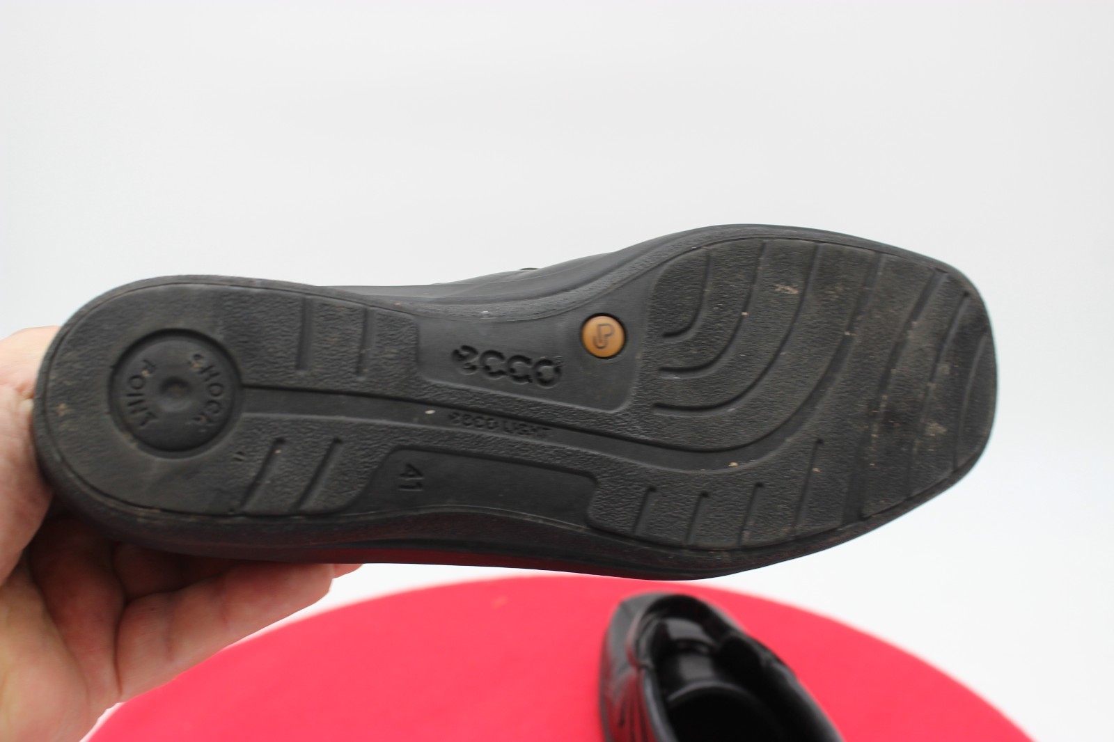 Ecco Black Women’s SZ 10.5 / 41 Leather Shoes Hook & Loop