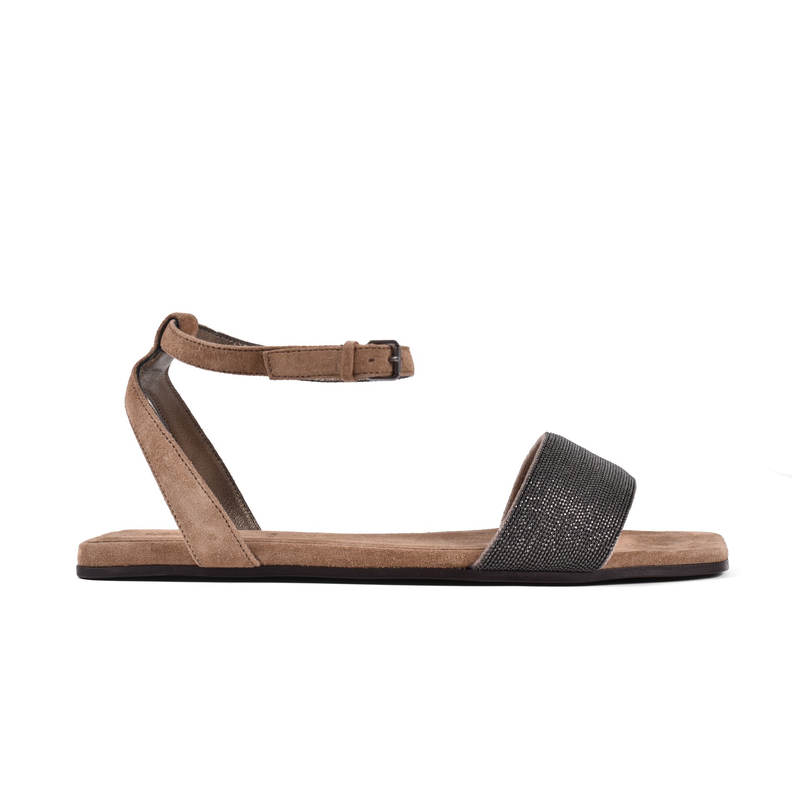 BRUNELLO CUCINELLI WOMEN’S 100% LEATHER MONILI BEAD SANDAL SHOE NWT MSRP $1430
