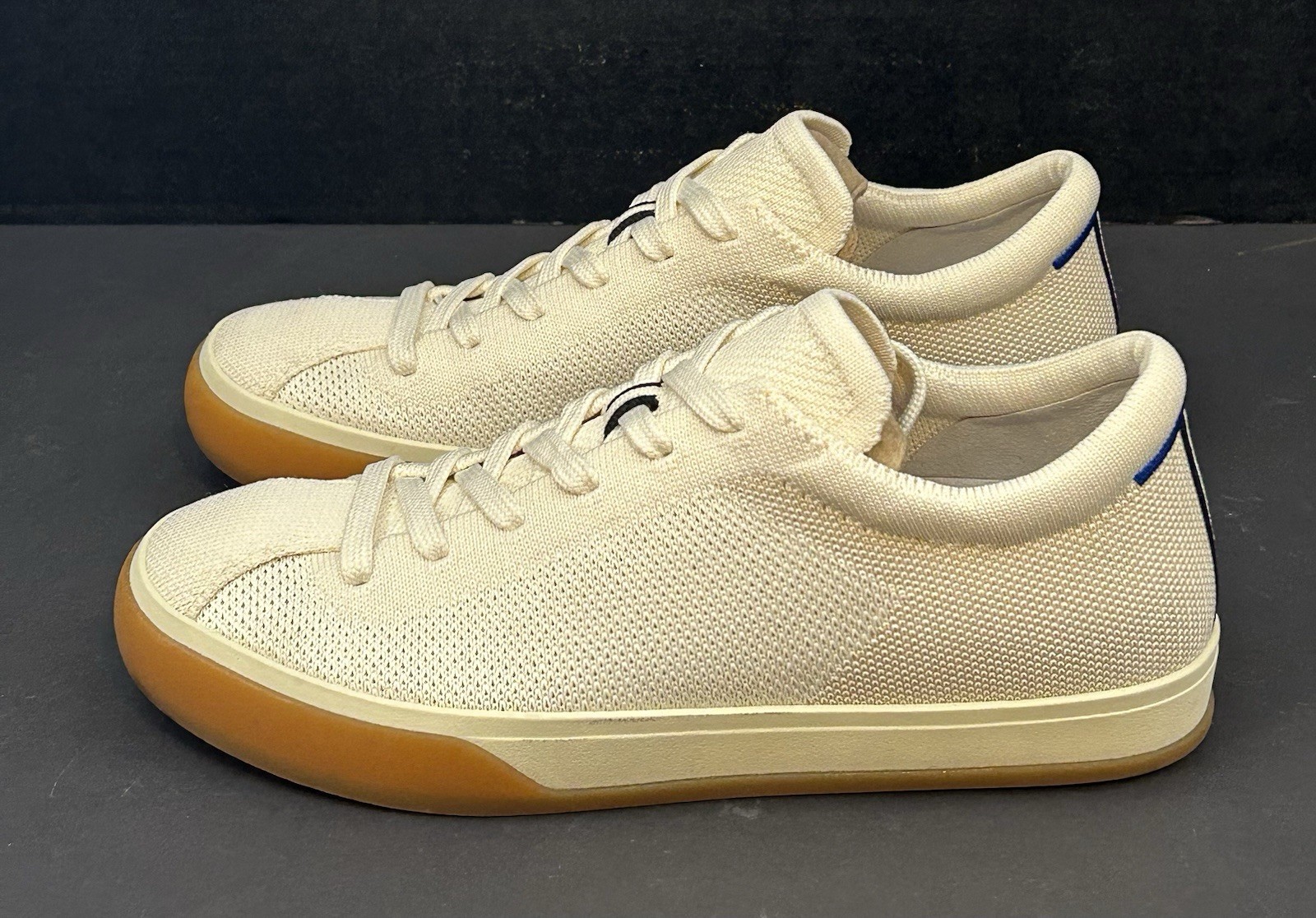 Rothy’s The Lace Up Sneaker ~ Women’s 7~ Blonde Knit Washable Comfort – NEW