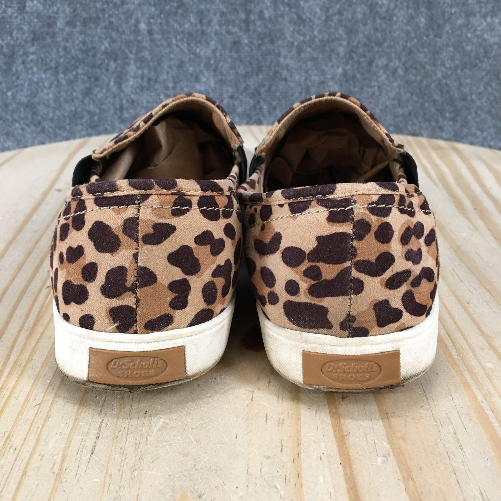 Dr. Scholl’s Shoes Womens 9 M Luna Slip-On Sneaker Leopard Print Brown Low Top