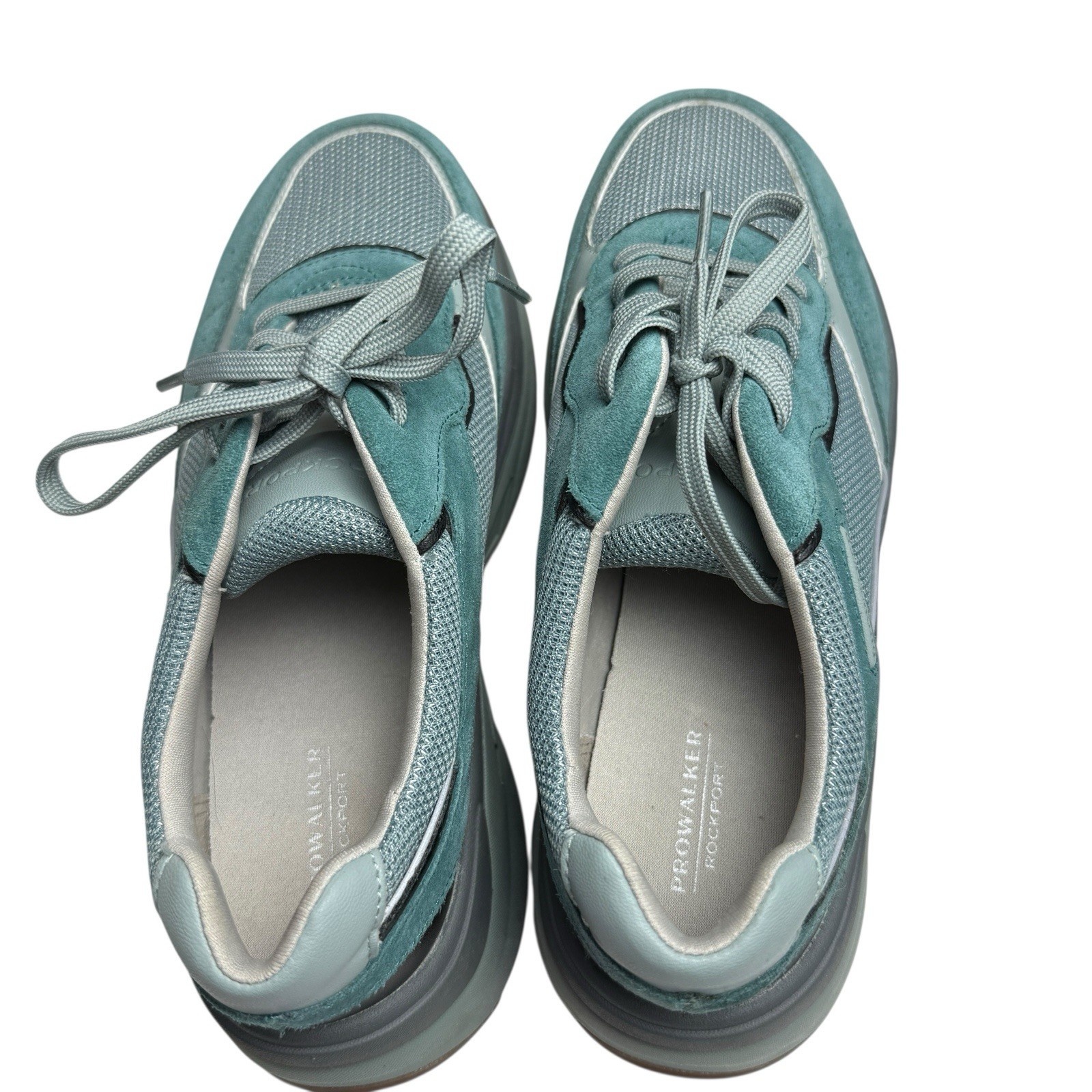 Rockport Shoes Womens Sz 6.5 Teal Grey Black ProWalker truTECH 100125 C19965 K22