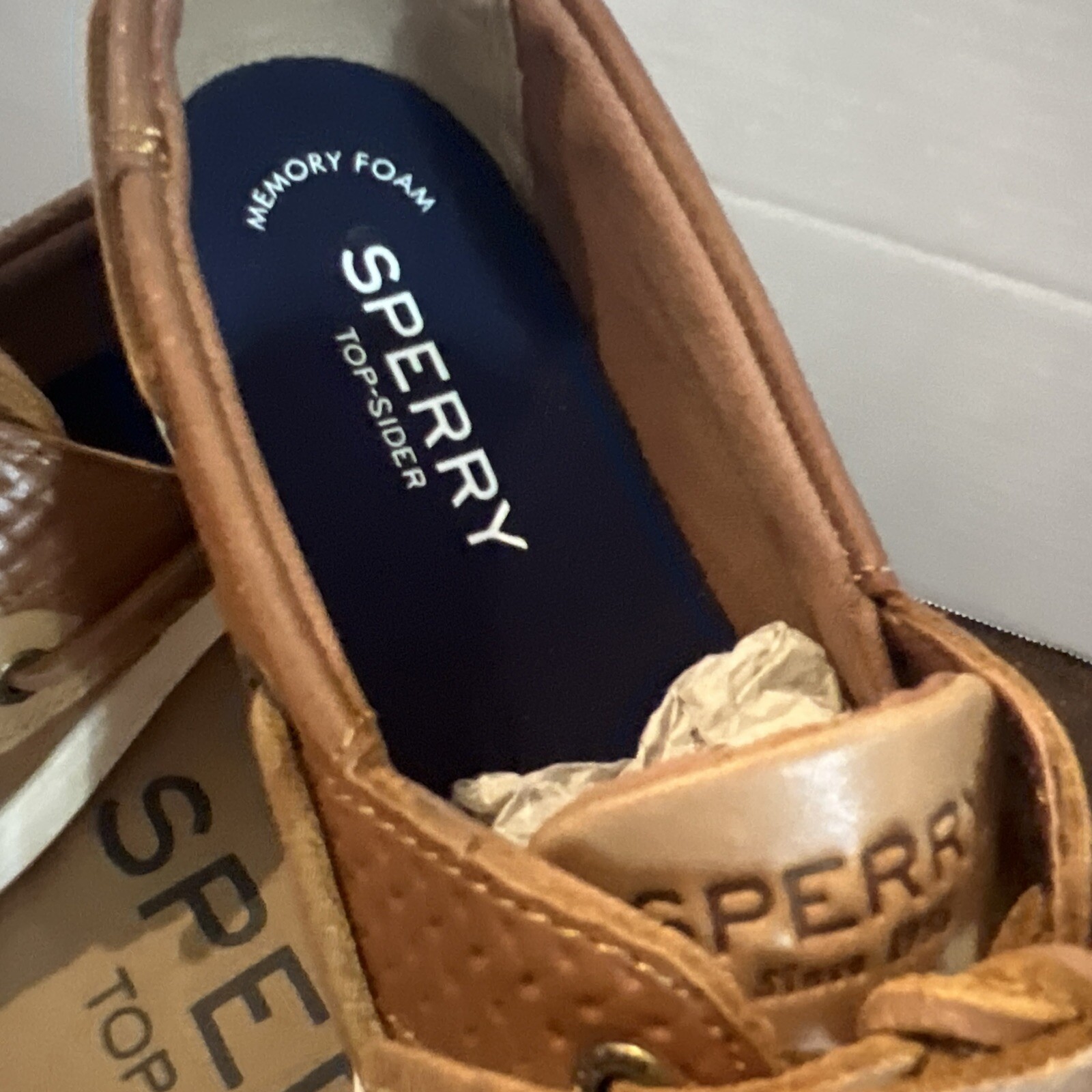 SPERRY Top Sider Women’s Size 5.5 M Koifish 2 Eye Boat Shoes Linen/Oat 95589