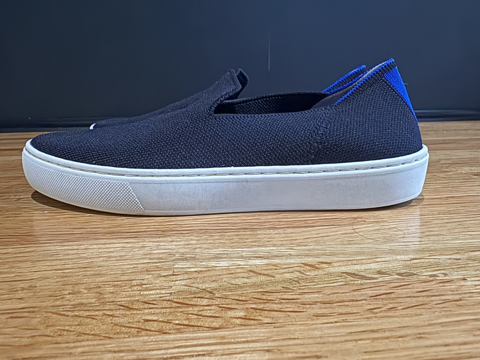 Rothy’s The Original Black Slip-On Sneakers Women’s Size 6 1/5 Machine Washable