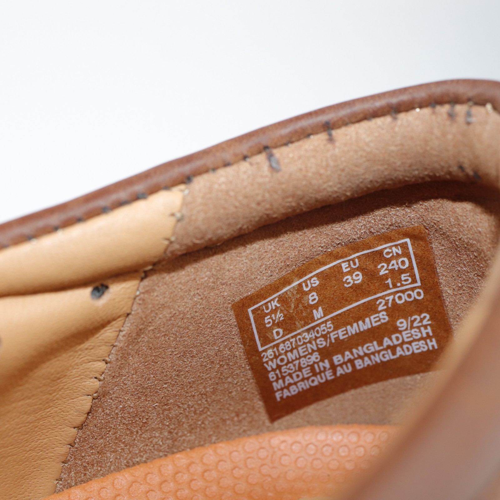 Clarks Womens Un Loop Ave Loafer Size 8 M Brown Leather Slip On Casual Shoe Flat