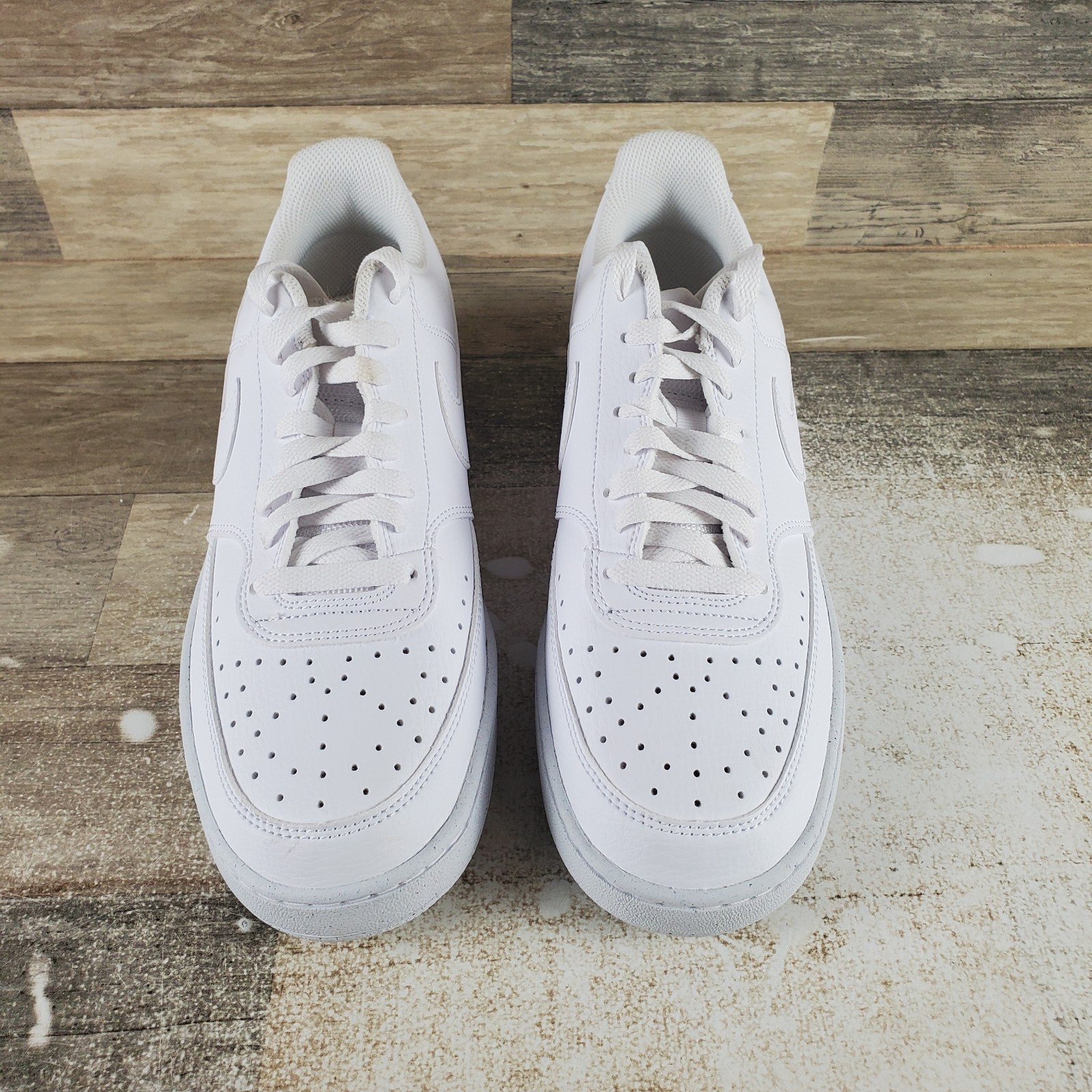 Nike Court Vision Low Next Nature Womens Shoes Sz 11 White Lace Up Sneakers