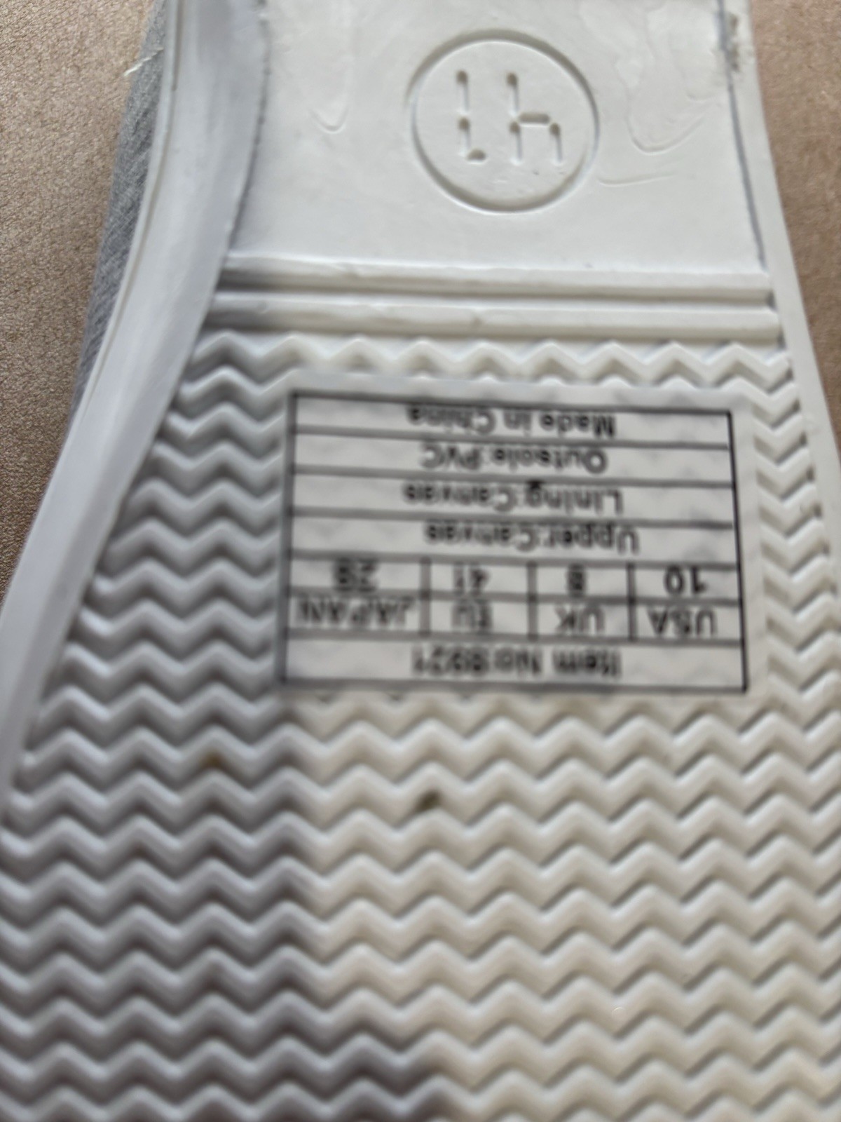 New Canvas Gray Women Shoe Sz 10 Casual Walking Beach Gym Comfy & Cute Fast Ship