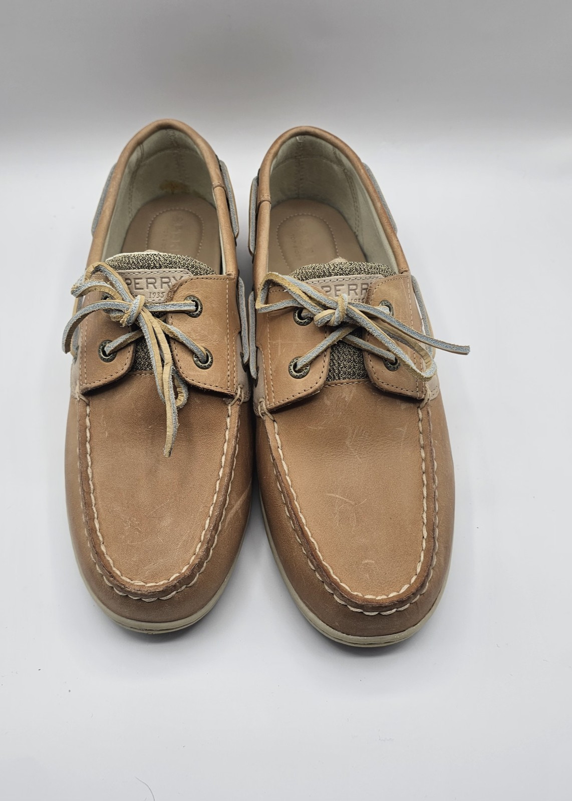 Sperry Top-Sider Women’s Koifish Boat Shoe Leather Oat Size 10 Wide New w/box