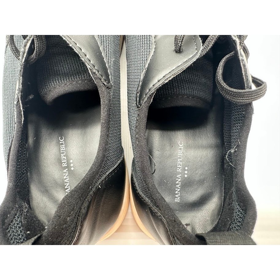 Banana Republic Sustainable Knit Sneakers Black Womens Size 10 807006-01 FA22