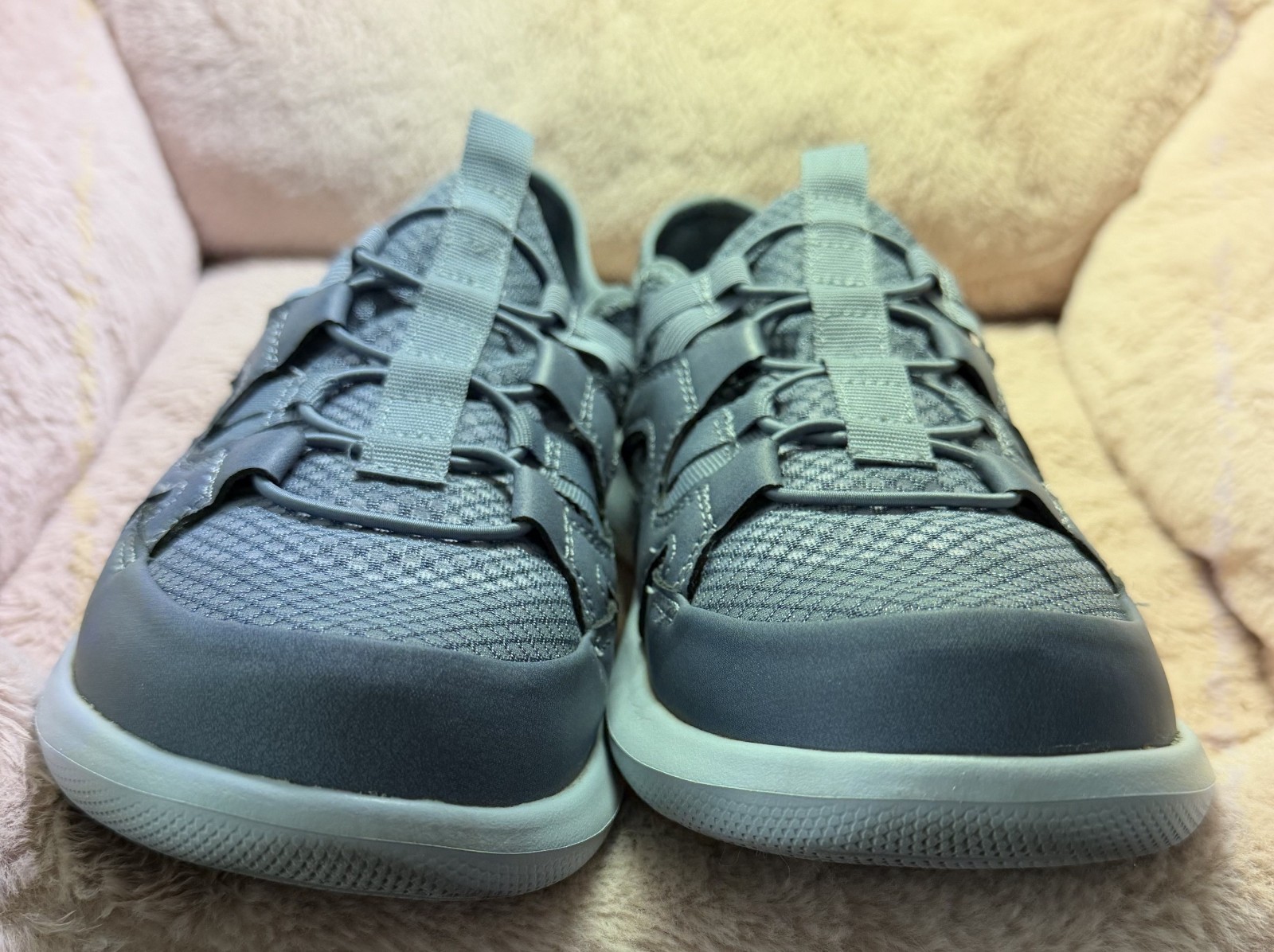 Cloudsteppers by Clarks, womens size 10 wide, blue grey, Solevana Step