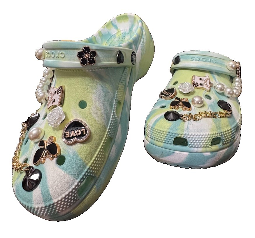 Women’s Tie Dye Crocs Size 9