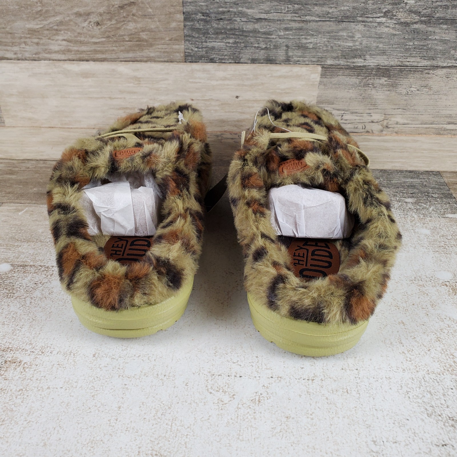 Hey Dude Wendy Slipper Leo Womens Shoes Sz 11 Green Multi Round Toe Comfort