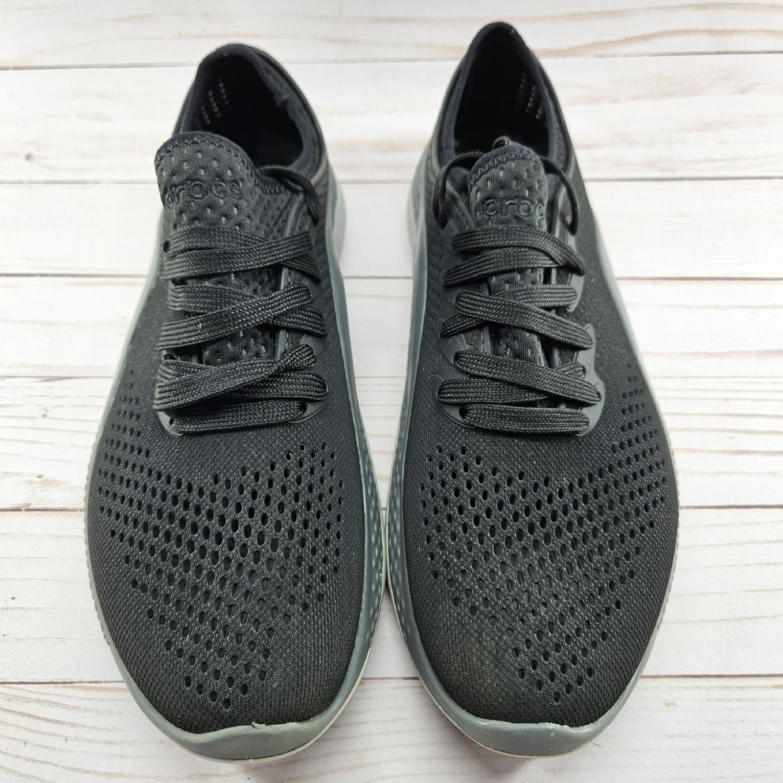 Crocs Shoes Womens Size 10 Black LiteRide 360 Pacer Lace Casual Sneakers 206705