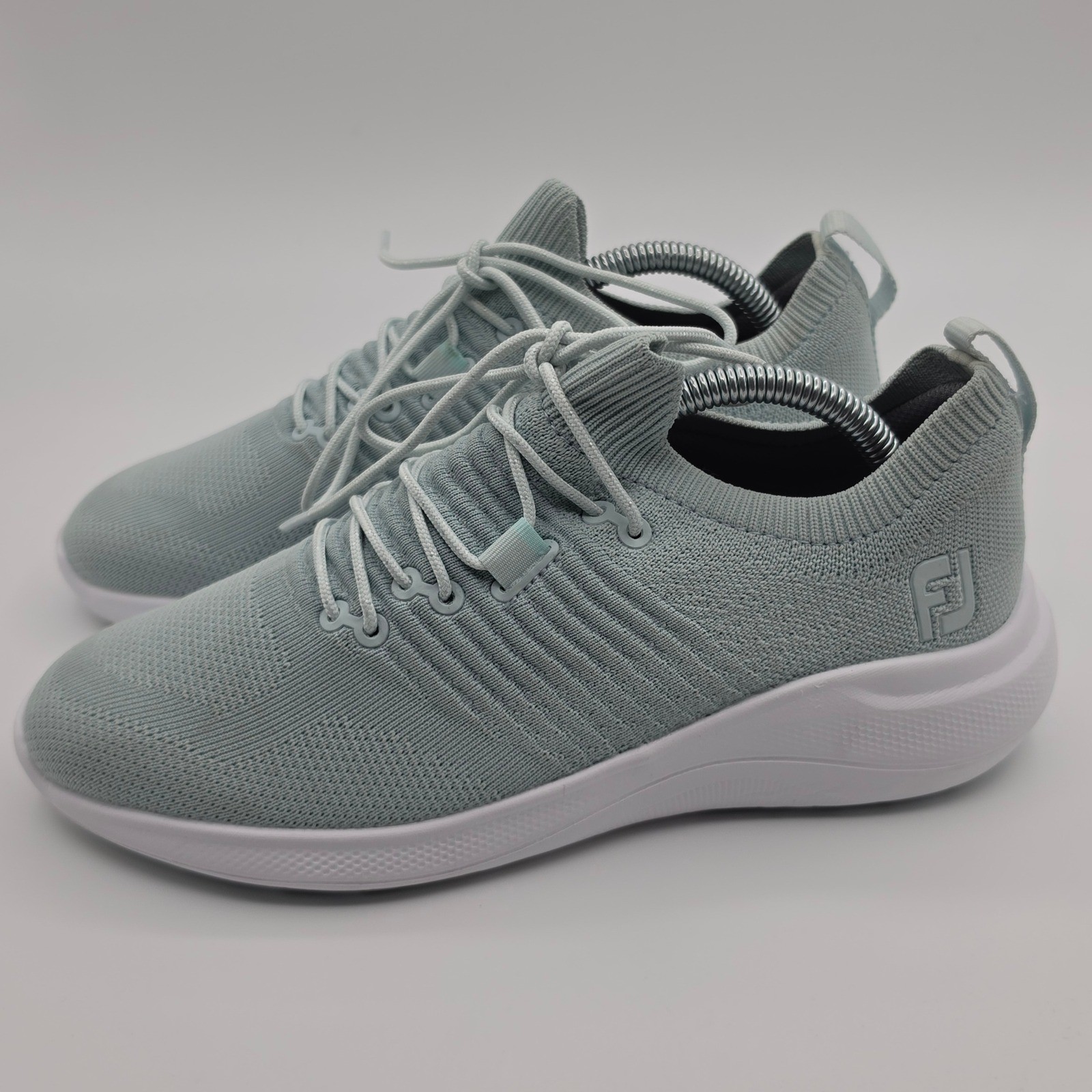 FootJoy Flex XP Golf Shoes Womens 8 Mint Green Excellent Spikeless Knit 95334