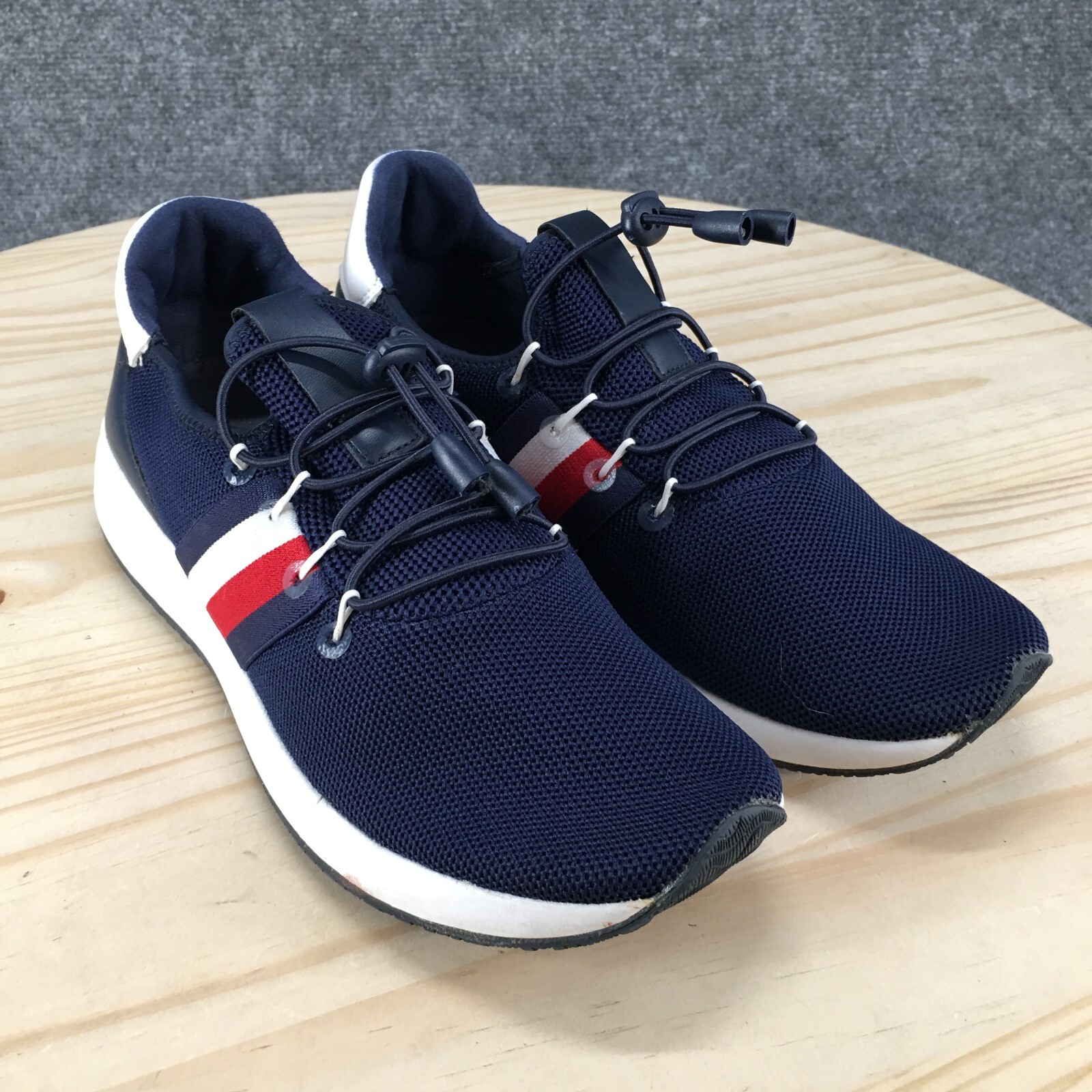 Tommy Hilfiger Shoes Womens 8.5 M Rhena Casual Sneakers Blue Mesh Lace Up Low