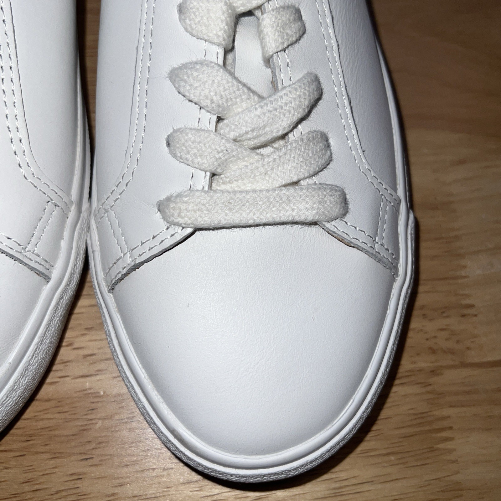Lucky Brand Women’s Dansbey White Leather Lace Up Sneakers Size 6.5