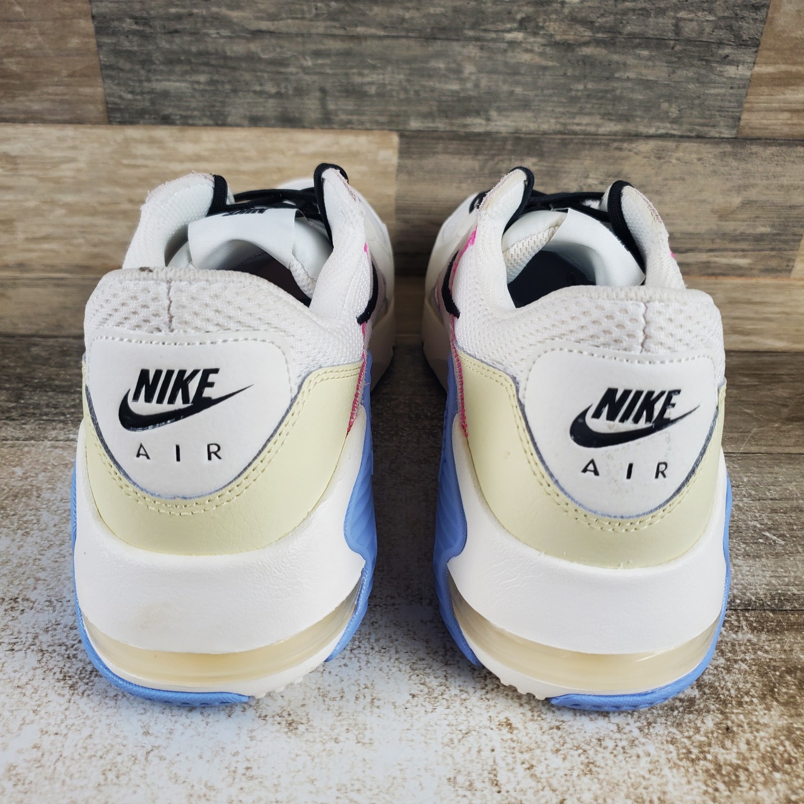 Nike Air Max Excee Womens Running Shoes Sz 11 Off White Lace Up Comfort Sneakers