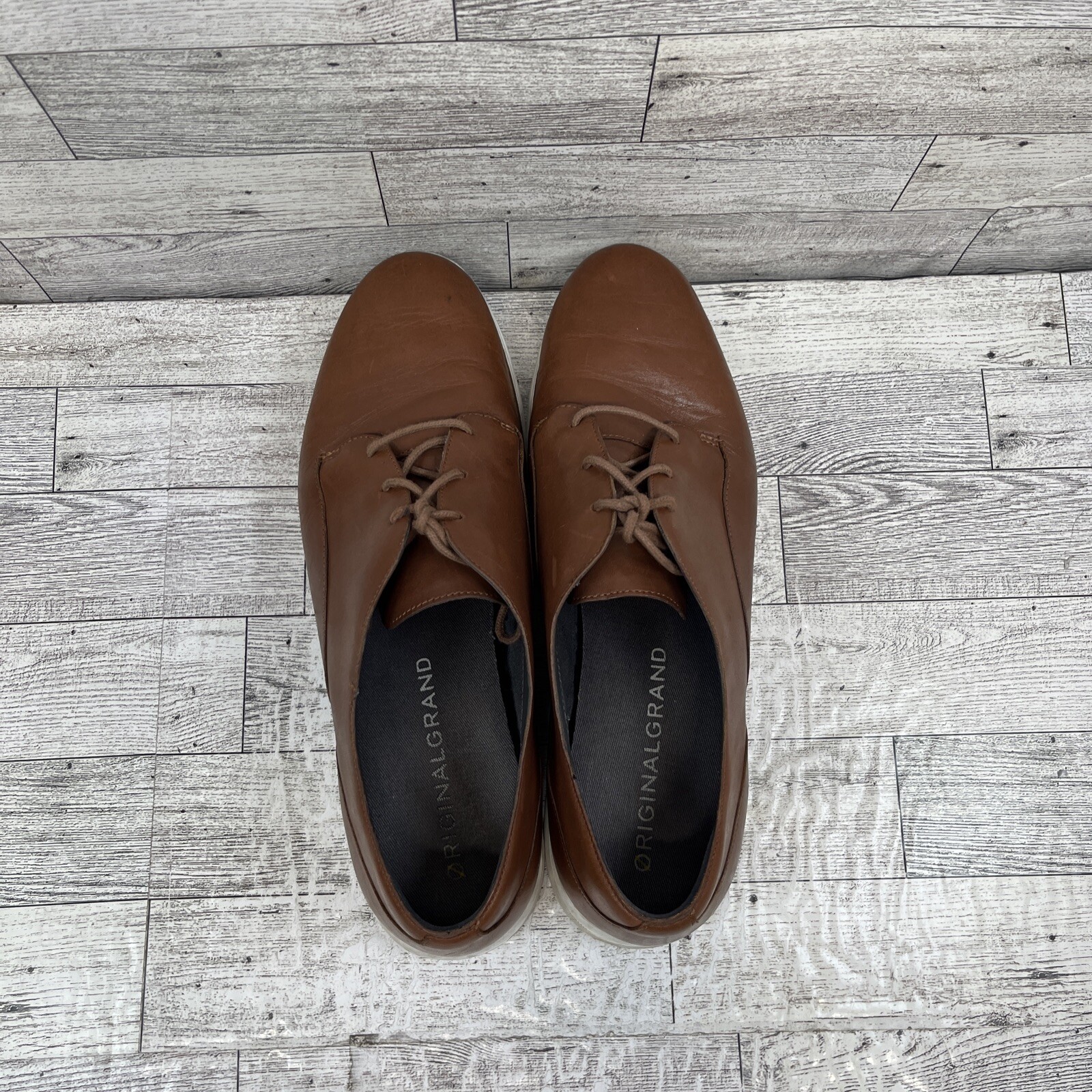 Cole Haan Original Grand Brown Leather Oxford Shoes W15292 Women Size 9.5B