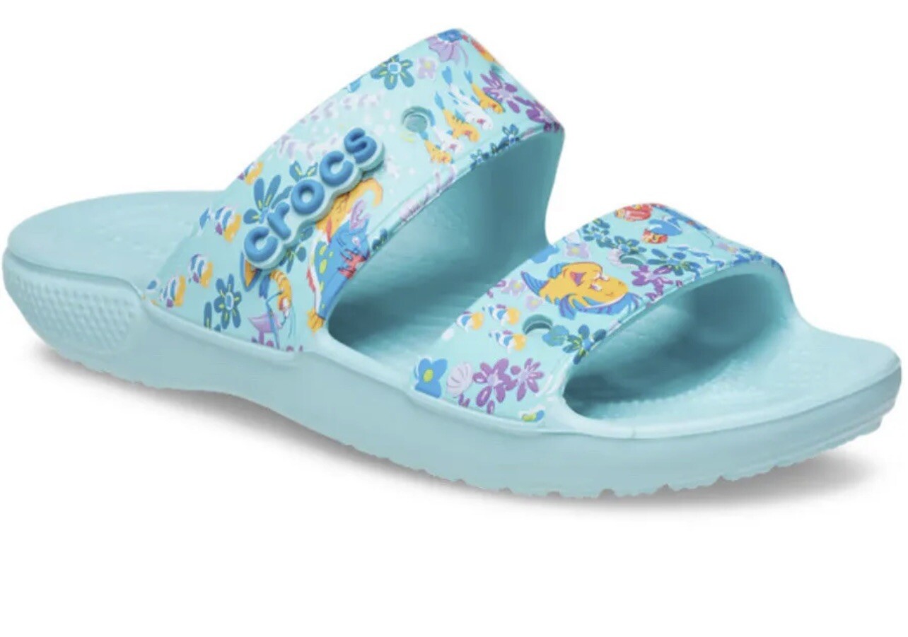 CROCS CLASSIC DISNEY X VERA BRADLEY LITTLE MERMAID SANDAL SIZE: M5W7 NWT!