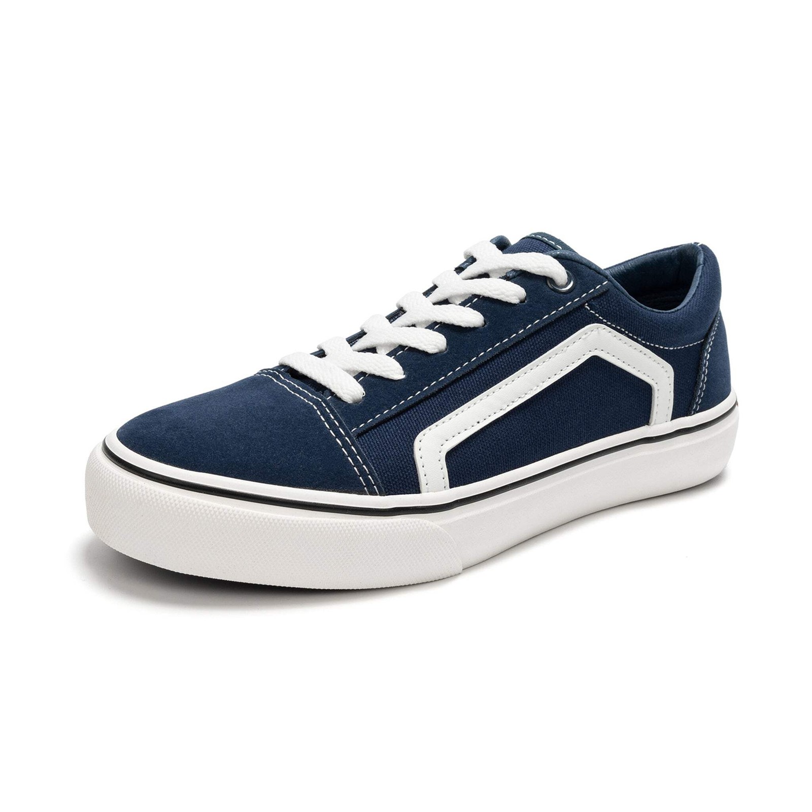 Women’s Classic Retro Canvas Faux Leather Sneakers Low Top Casual Walking Shoes