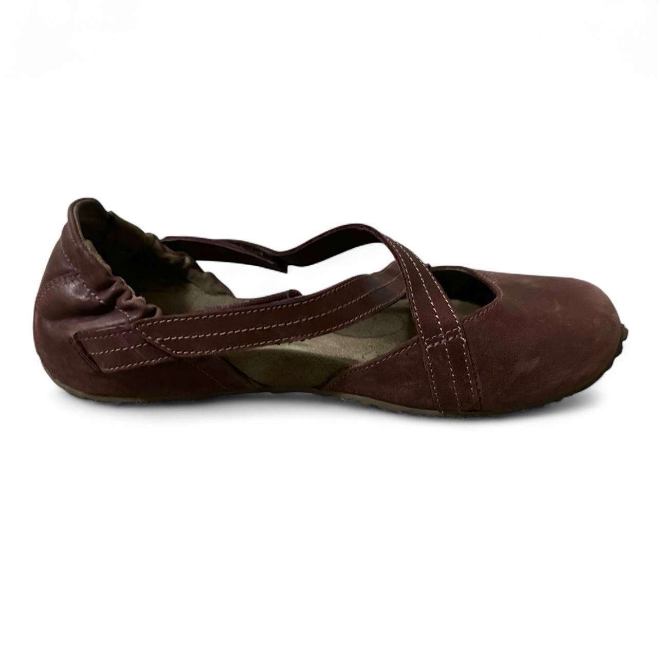 Ahnu Karma Latitude Leather Shoe Burgundy Women’s Size 6 Yoga Gorpcore Boho