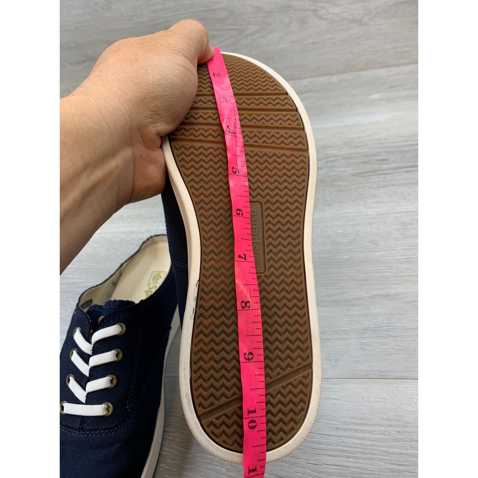 Spenco Siesta Women’s Sneakers Slide Blue Canvas Mule 8 Comfort Casual Shoes